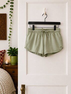 Albion Fit Olive Green Athletic Running Shorts Small